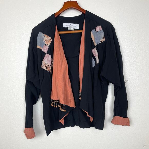 Vintage Randy Pantel Womens Jacket Sz 8 Rare Unique Artsy Boho Beaded Western - Picture 10 of 10